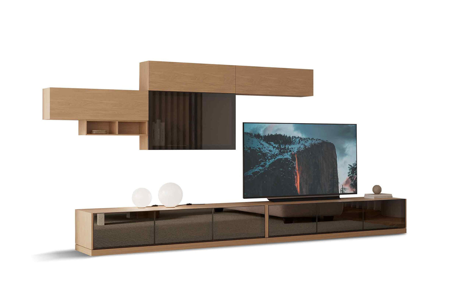 Barcelona TV Ünitesi (Meşe) — Saloni Furniture