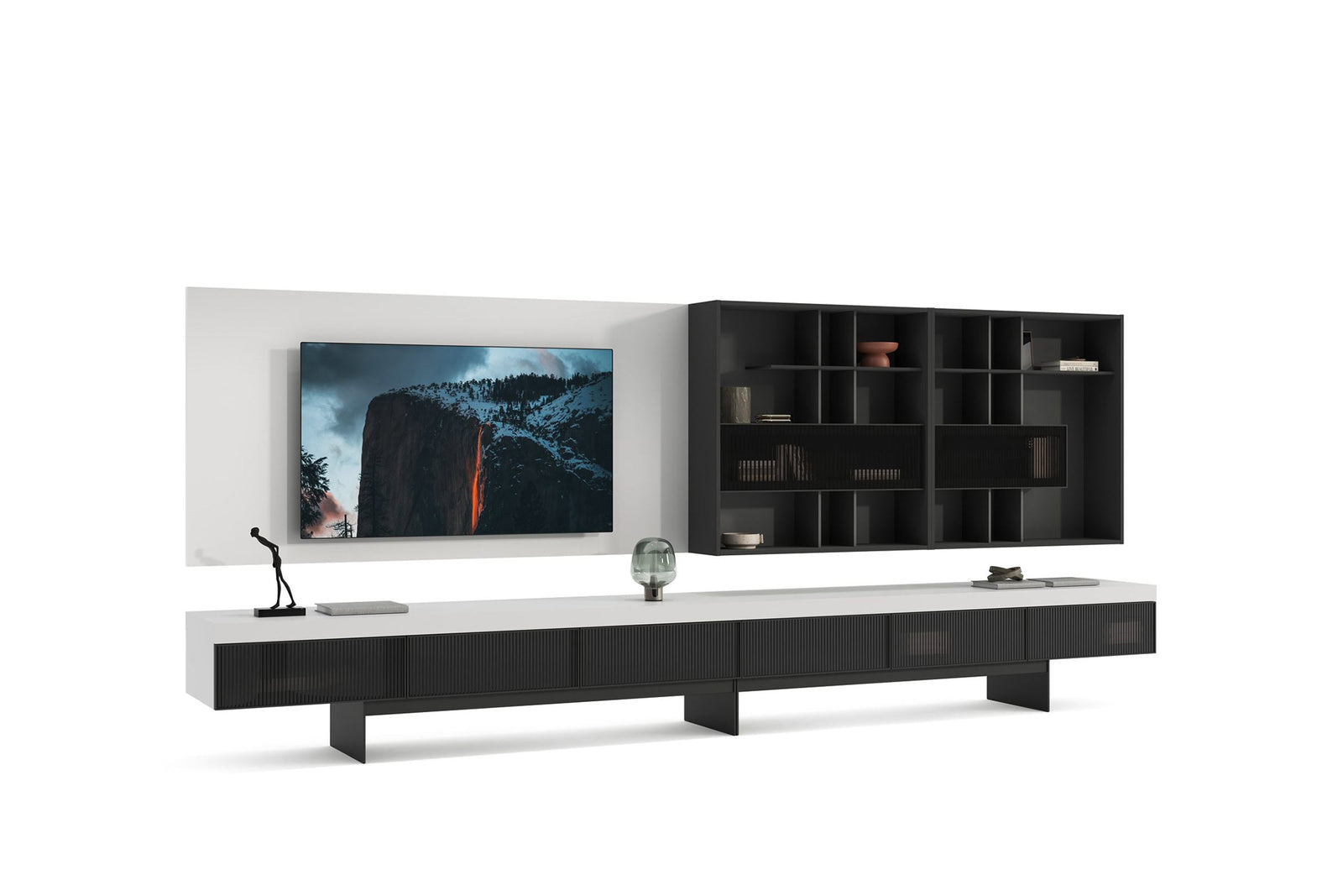 Hiro TV ve Duvar Ünitesi (Ekru) — Saloni Furniture