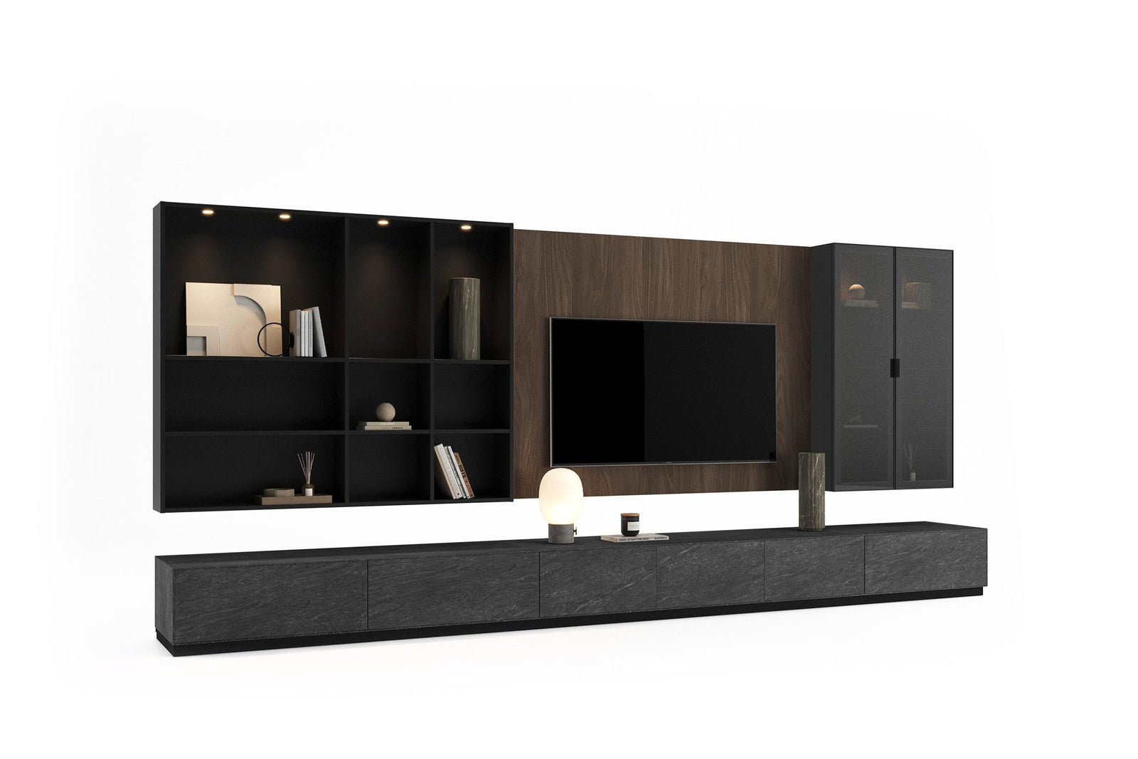 Infinity TV ve Duvar Ünitesi (Ceramic) — Saloni Furniture