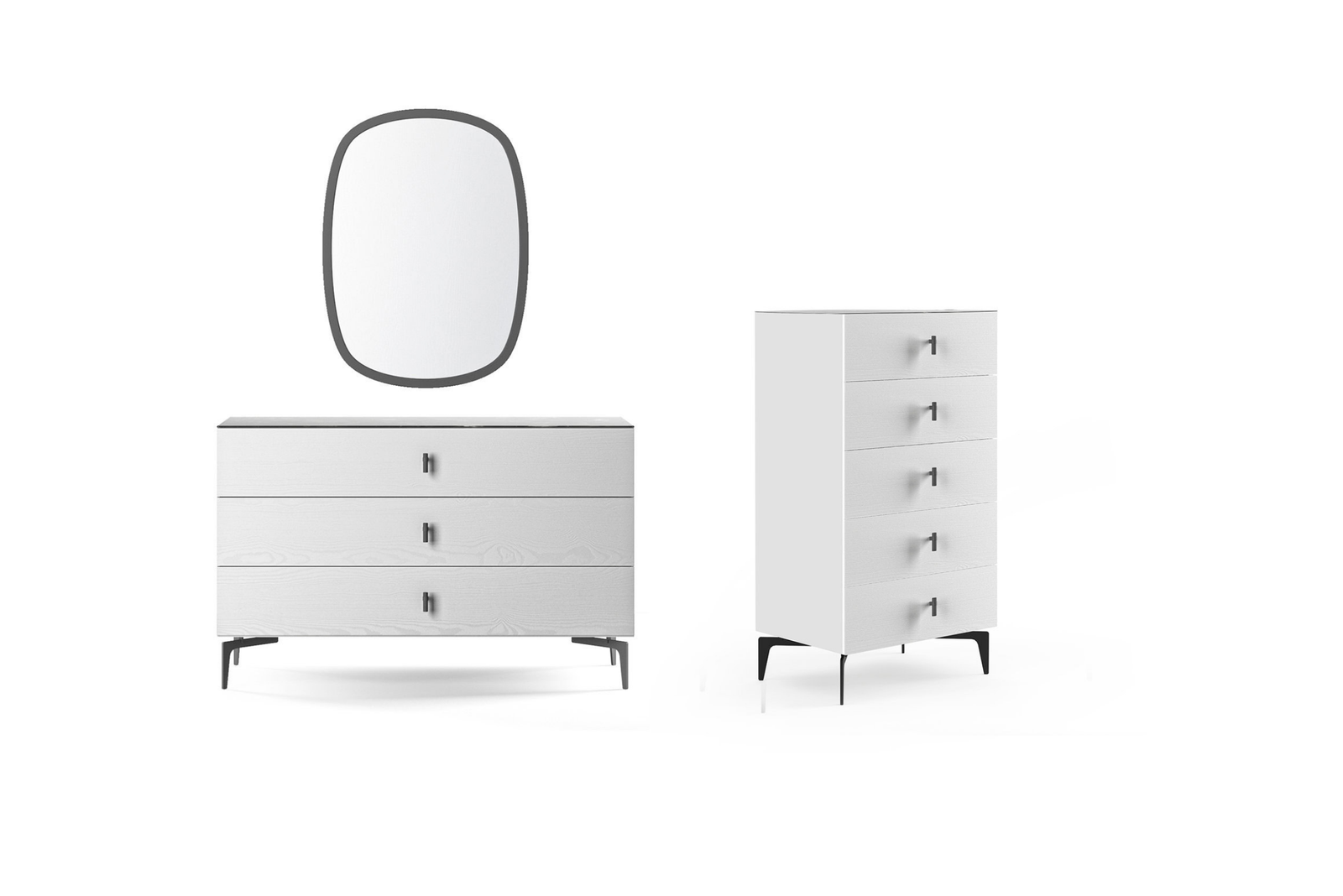 Lazio White Şifonyer — Saloni Furniture